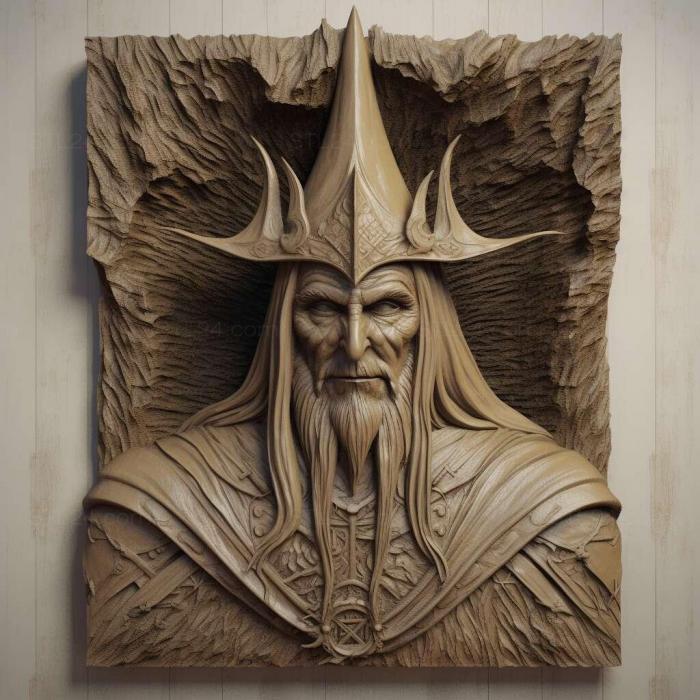 Characters (witch king 2, HERO_98) 3D models for cnc